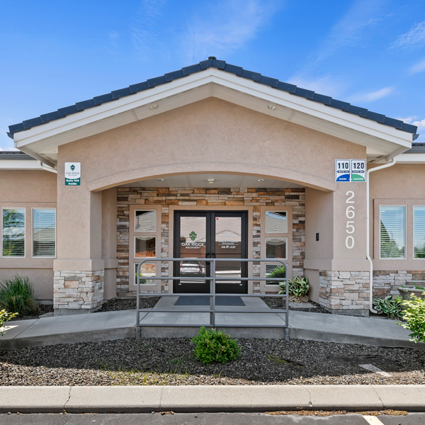 Front Entrance of Oak Ridge Recovery in Meridian, ID